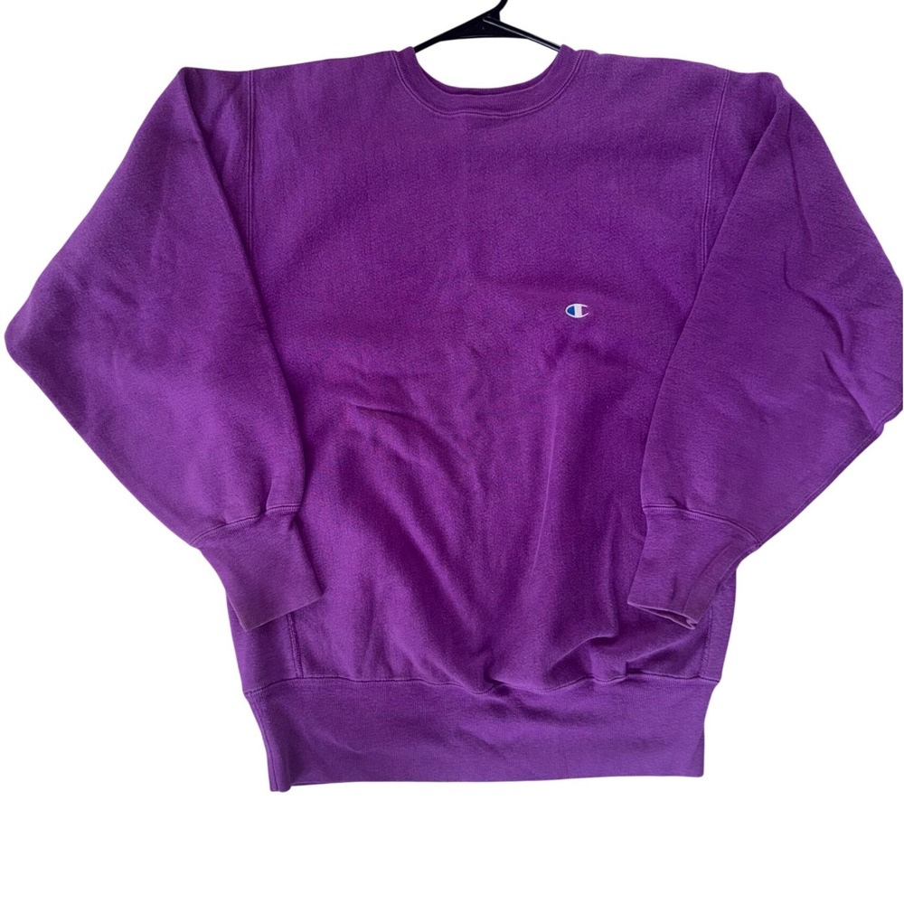 Vintage Champion Reverse Weave Purple Sweatshirt XL USA Crewneck Pullover